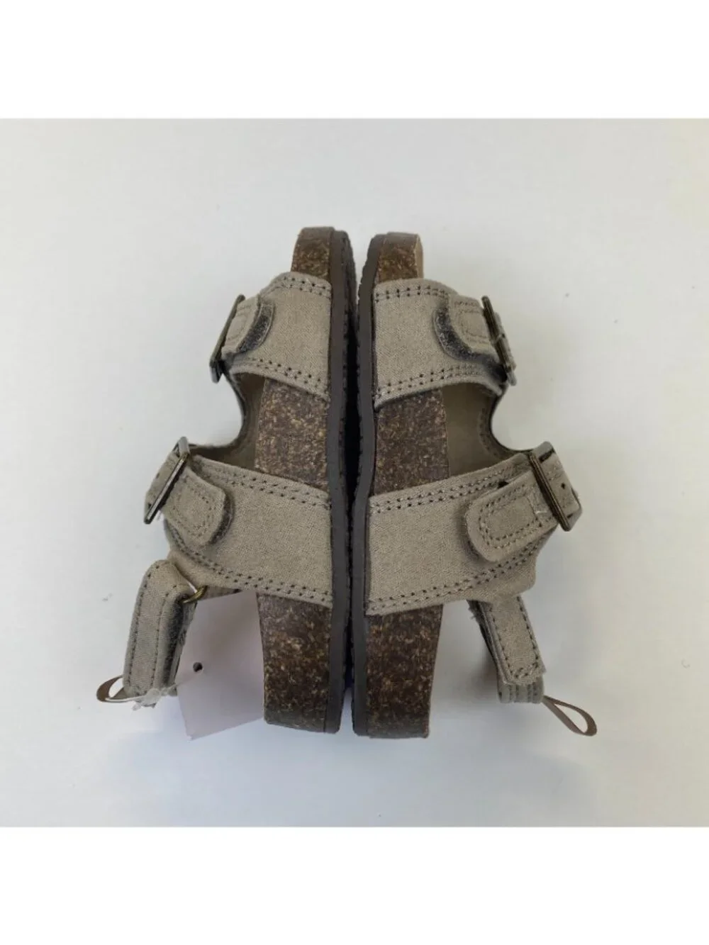 OshKosh B'Gosh Toddler Sandals Bruno4 Tan Size 7 Toddler, TDV Hook & Loop Adjust